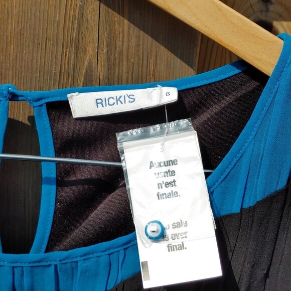 PRETTY Ricki's Colour Blocking Dress Women's Size 8 BNWT With Flaws - Picture 2 of 11